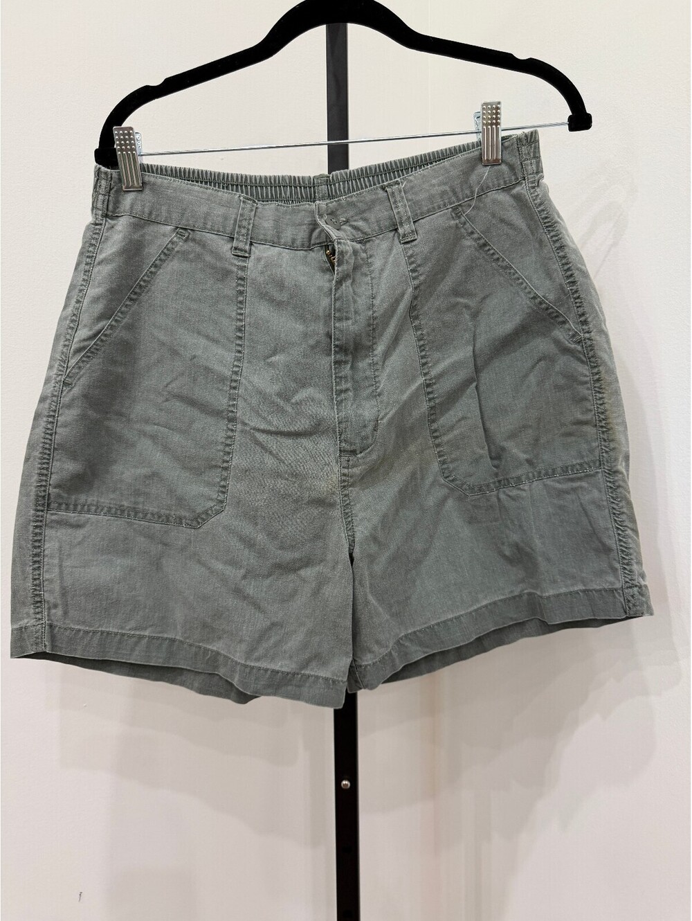 Pacific Beach Gray Cotton Shorts Medium